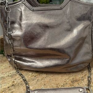 Tory Burch large Elegant Metallic Shoulder Bag